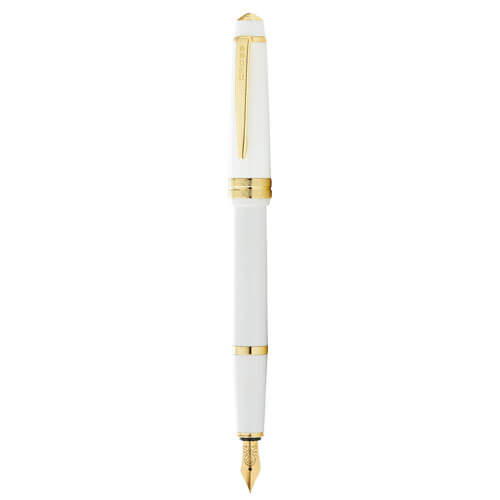 Cross Bailey Light Gloss Fountain Pen (White/Gold)