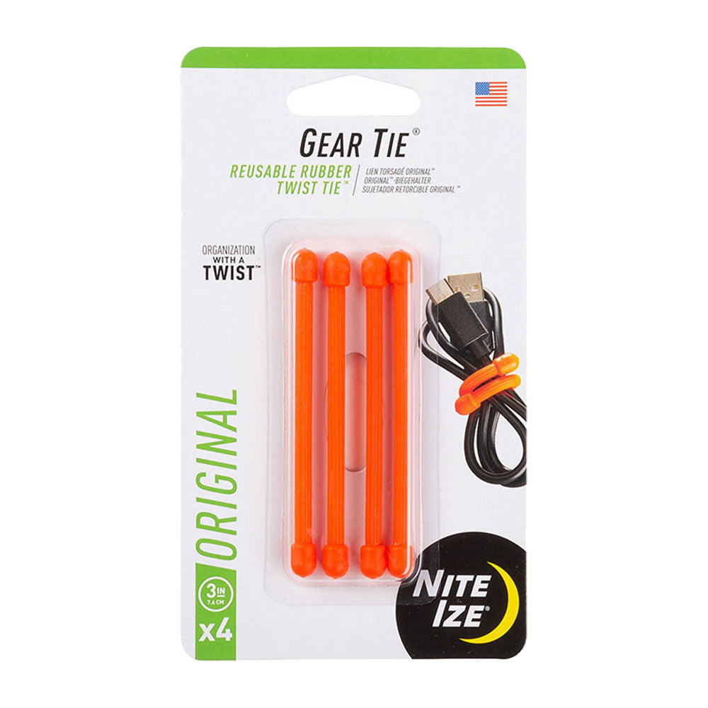 Nite Ize Gear Tie 8cm 4pk