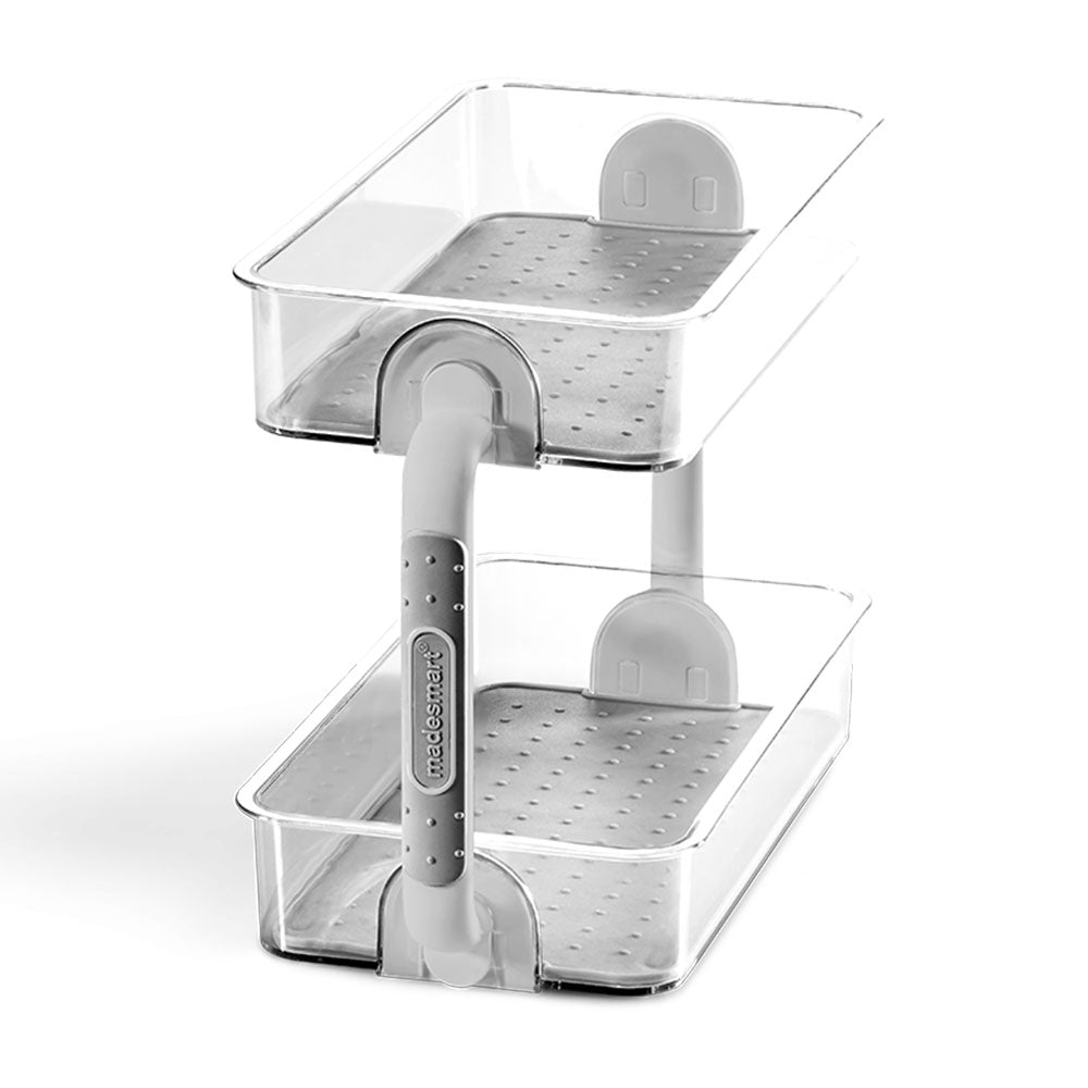 Madesmart Clear 2-Tier Spice Organiser (Grey)