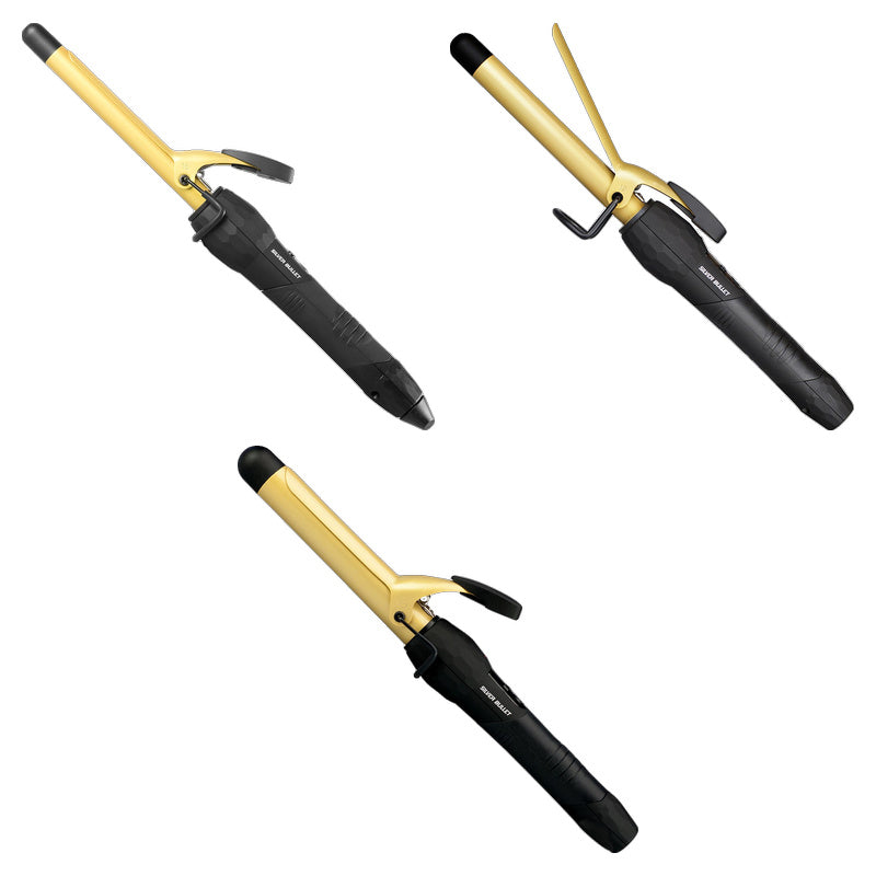 Silver Bullet Fastlane Gold Ceramic Curling Iron