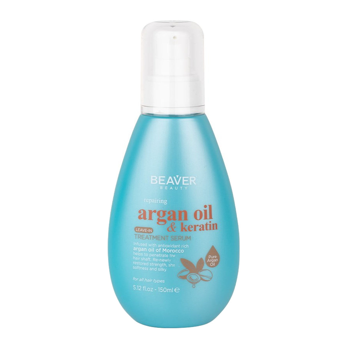 Beaver Argan Oil Keratin Repairing Hair Serum 150mL