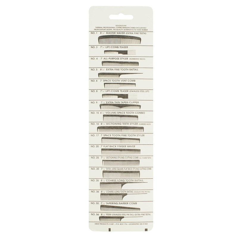 Krest Goldilocks No. 16 Cutting Comb 21.5cm