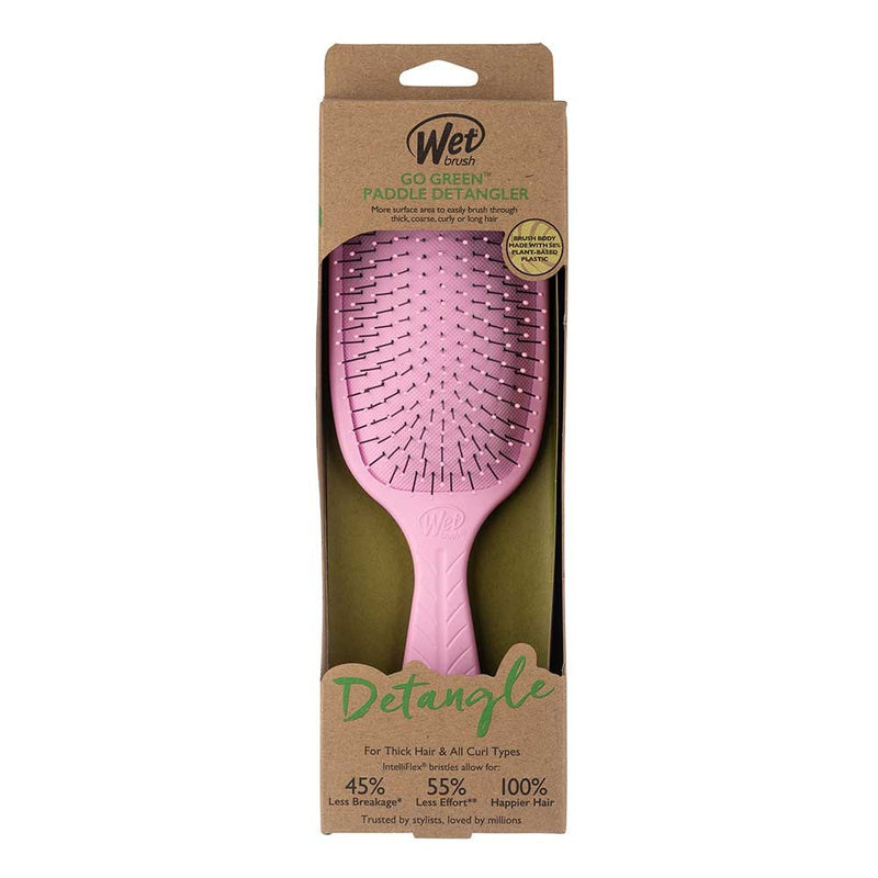 WetBrush Go Green Paddle Detangler (Pink)