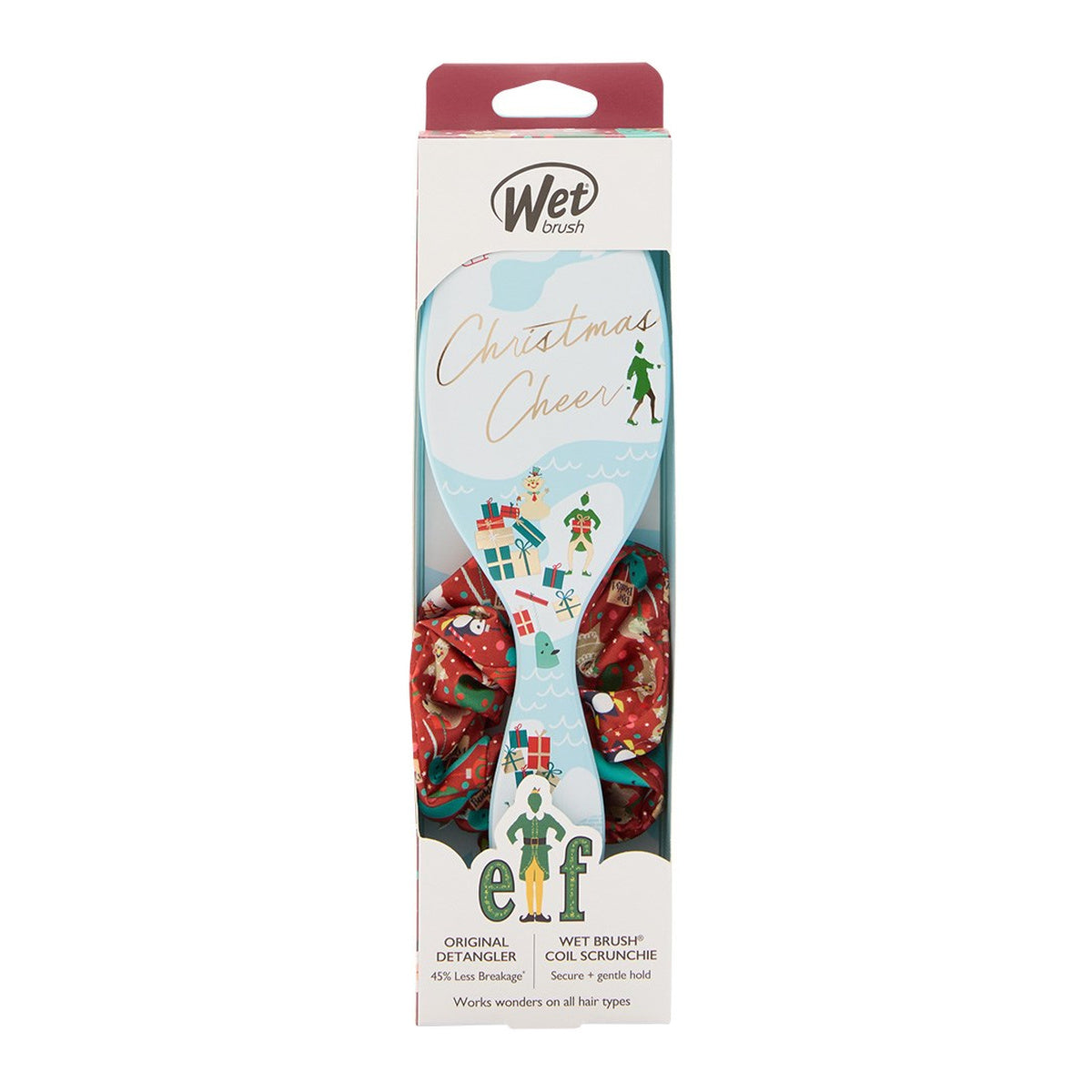 WetBrush Christmas Elf Detangler Scrunchie Kit