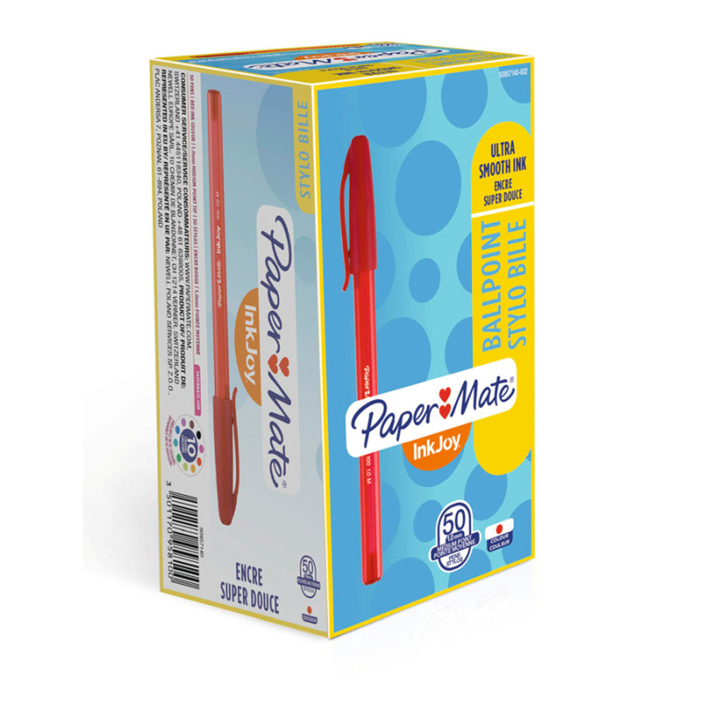 Paper Mate Inkjoy 100ST Red Ballpen (Box of 50)