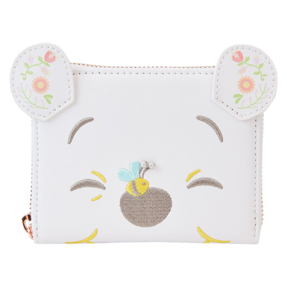 Winnie the Pooh Folk Floral Cosplay Zip Around Wallet