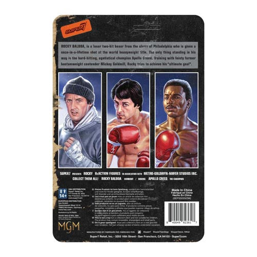 Rocky I Apollo Creed Boxing Reaction 3.75" Figure