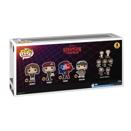 Stranger Things Nancy, Robin, Eddie & Dustin US Ex. Pop! 4pk