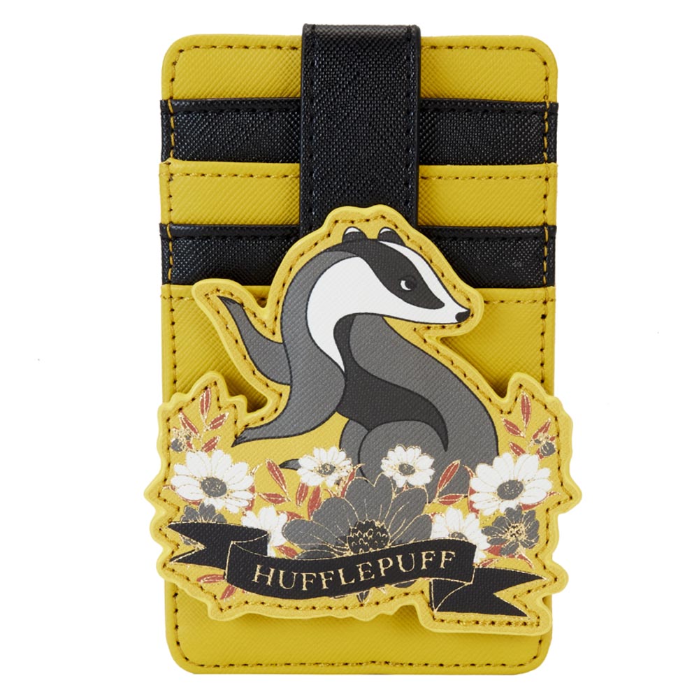 Harry Potter Hufflepuff House Floral Tattoo Cardholder