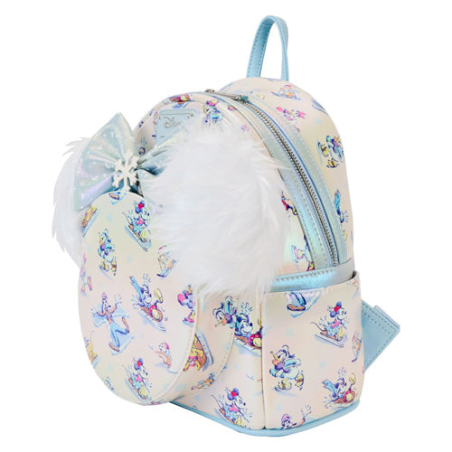 Mickey & Friends Winter Wonderland AOP Mini Backpack with Headband