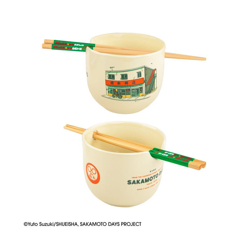 Sakamoto Days The Legendary Hitman Ramen Bowl w/ Chopsticks