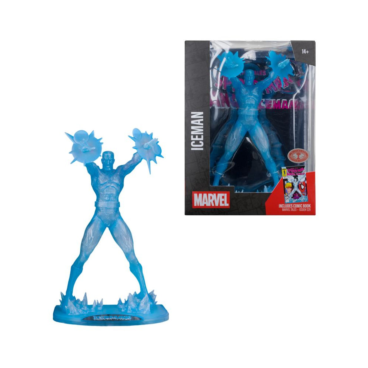 Marvel Comics Iceman w/ Comic Marvel Tales #229 1:6 Figure