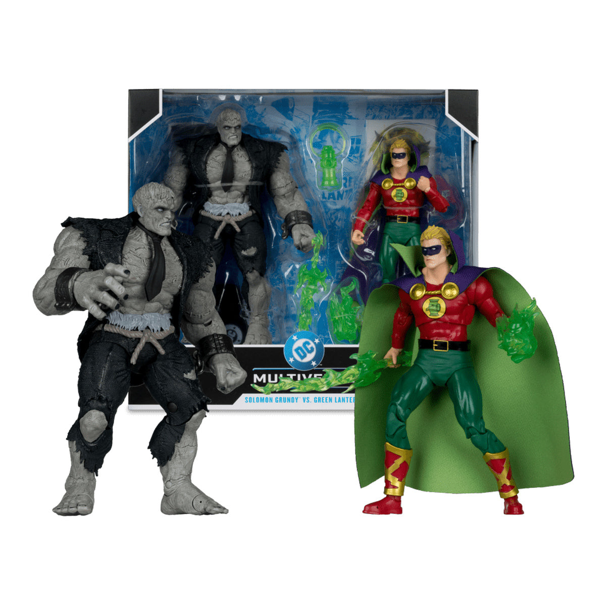 Solomon Grundy Vs Green Lantern 7" Figure wth Megafig 2pk