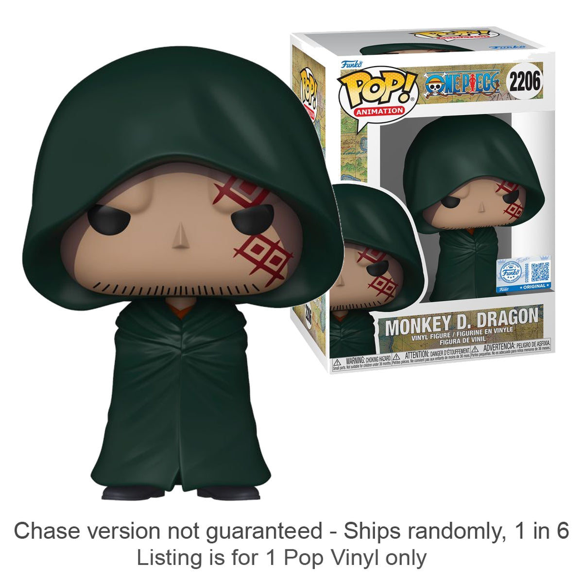 One Piece Monkey D. Dragon US Exclusive Pop! Vinyl (Chase Ships 1 in 6)