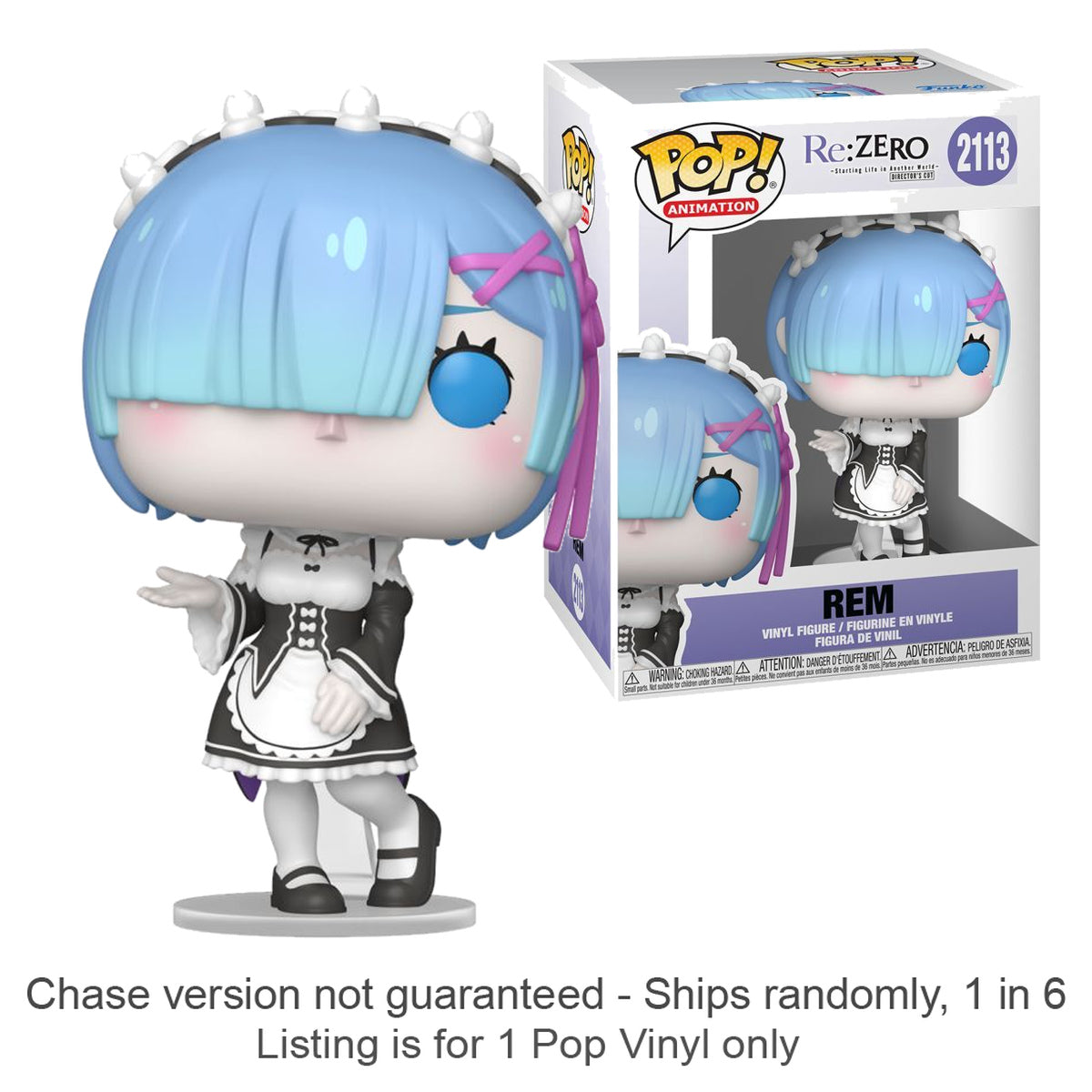 Re:Zero Starting Life in Another World Rem Pop! (Chase Ships 1 in 6)