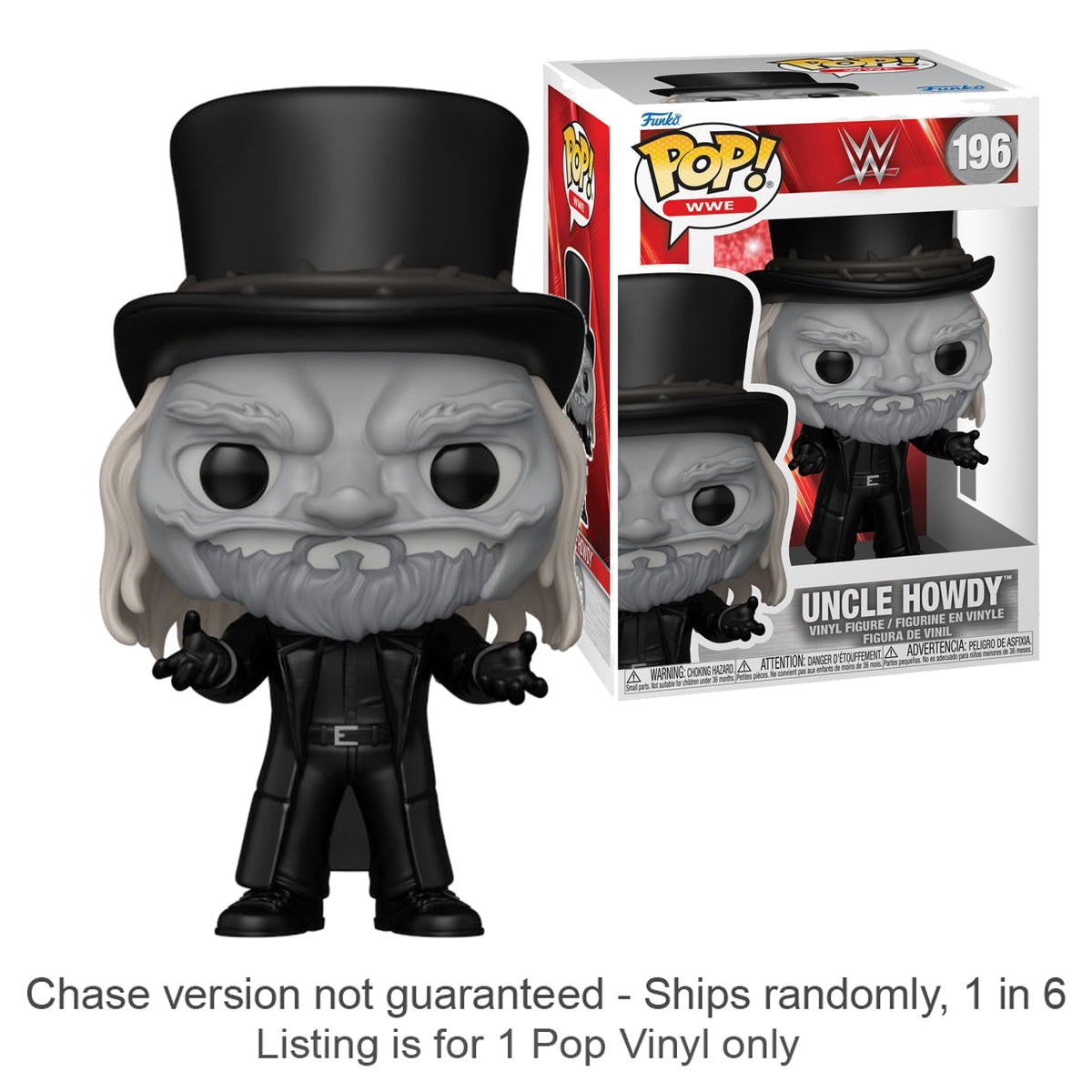 WWE Uncle Howdy Pop! Vinyl (Chase Ships 1 in 6)