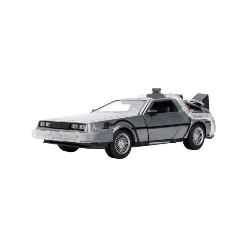 Back to the Future Delorean 1:24 Vehicle w/ Truck Box SDCC