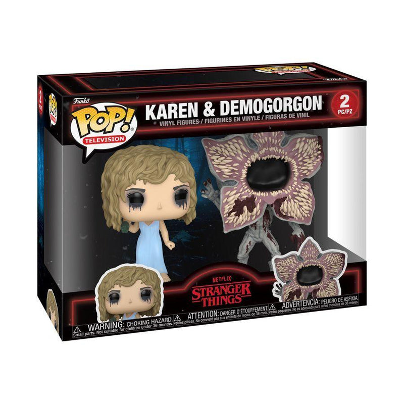 Stranger Things Karen & Demogorgon Pop! 2-Pack