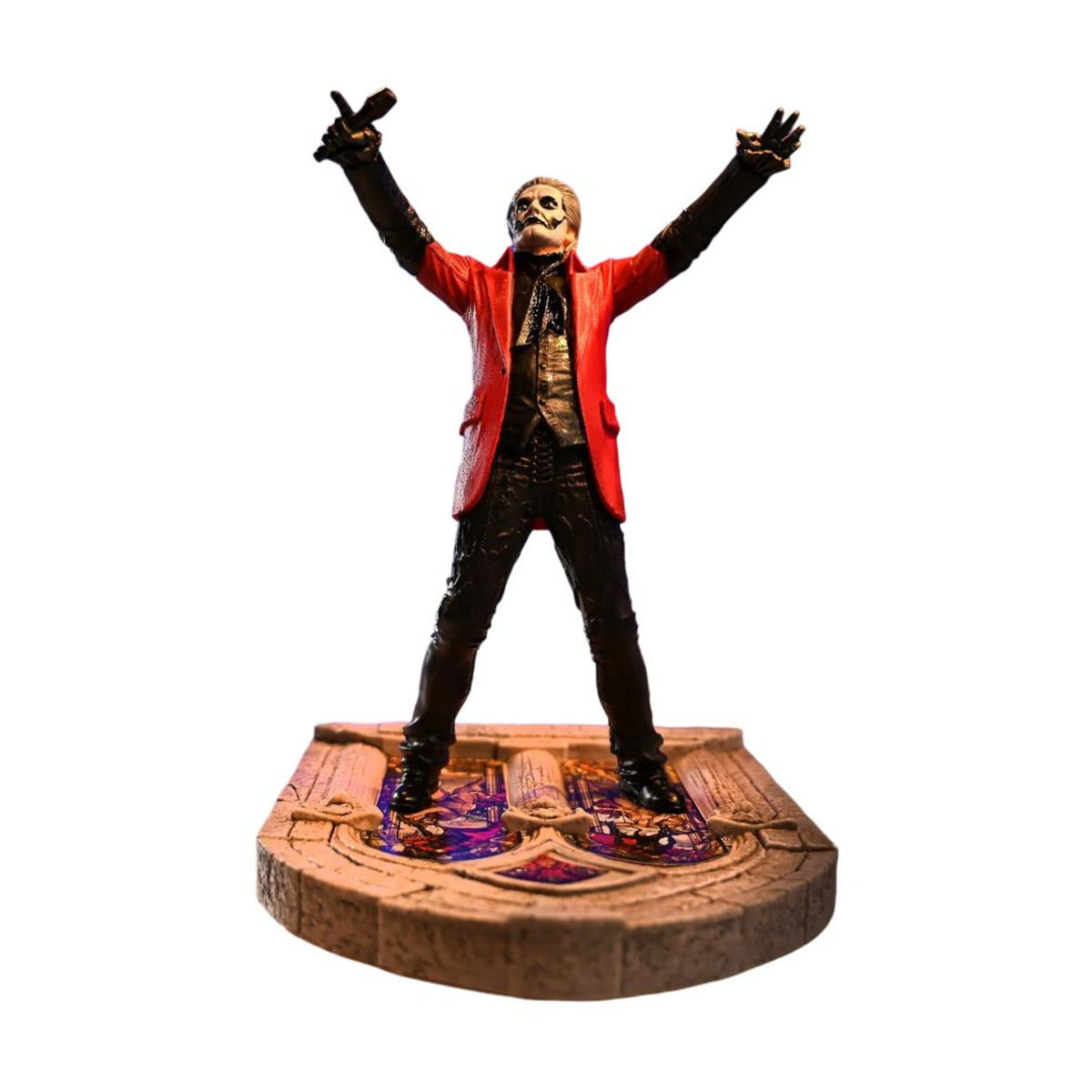 Ghost Papa Emeritus 4 (Red Jacket) Rock Iconz Statue