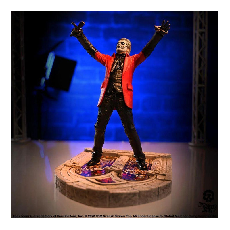 Ghost Papa Emeritus 4 (Red Jacket) Rock Iconz Statue