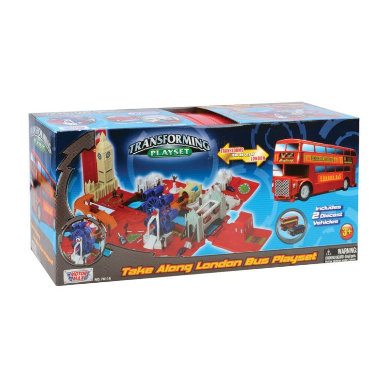 Transforming Playset Take Along London Bus Playset