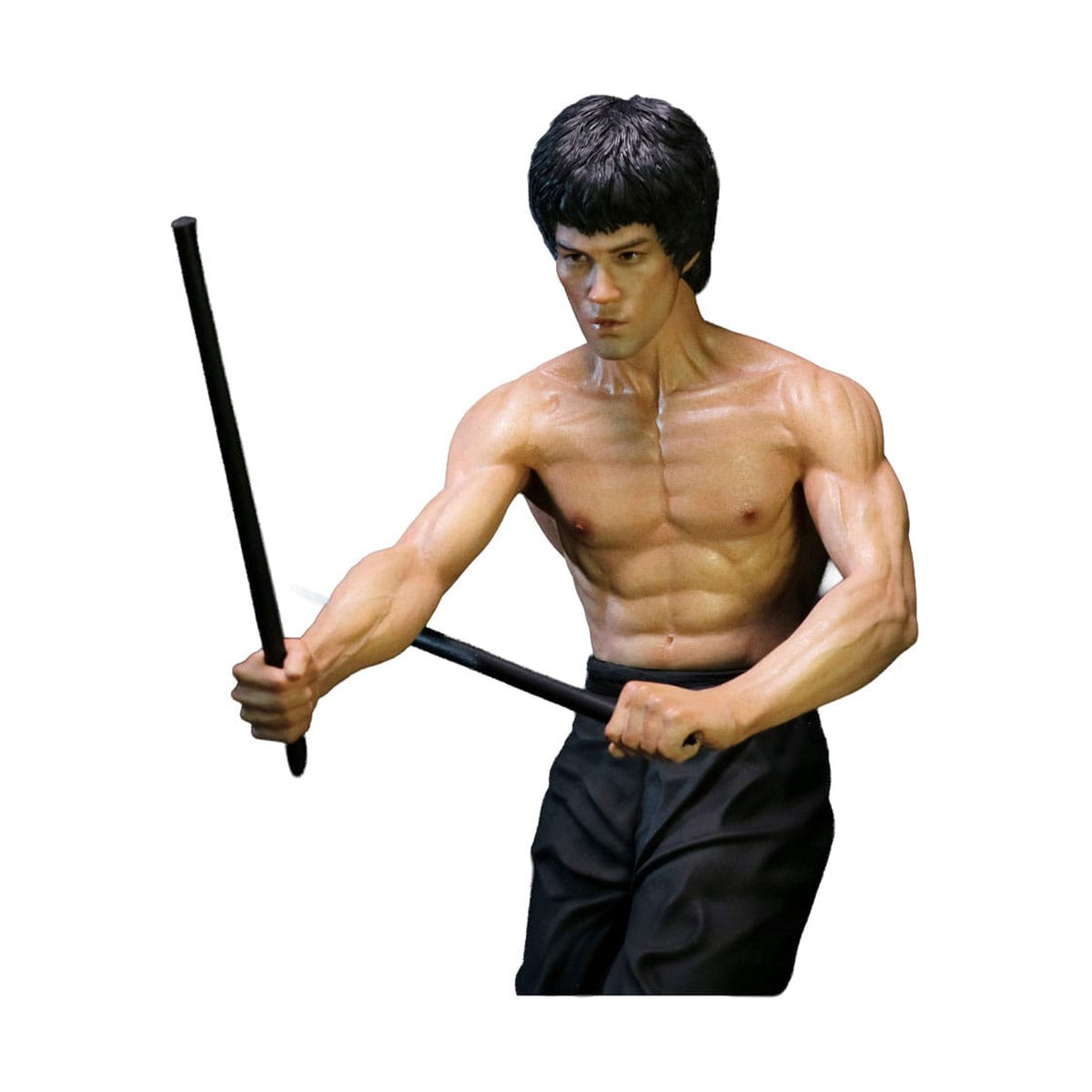 Bruce Lee "Kali Sticks Fight" Deluxe Basement Version 30cm Statue