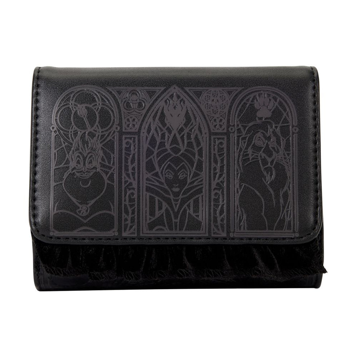 Disney Villains Black Faux Leather w/ Velvet Trim Wallet