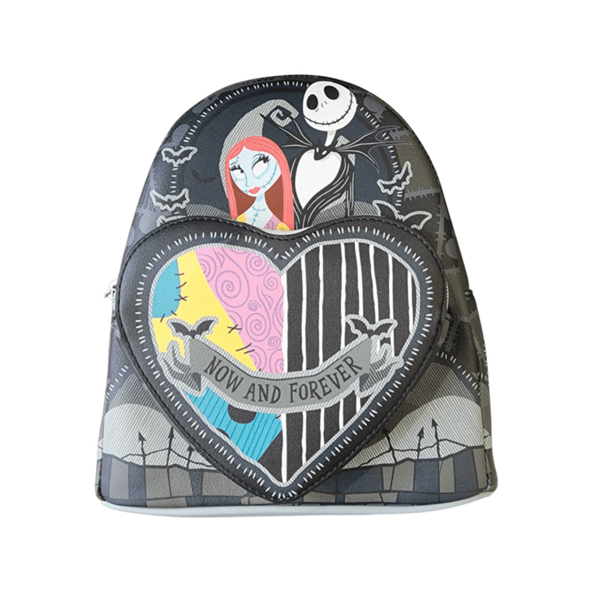 TNBC Jack & Sally Split Heart US Mini Backpack