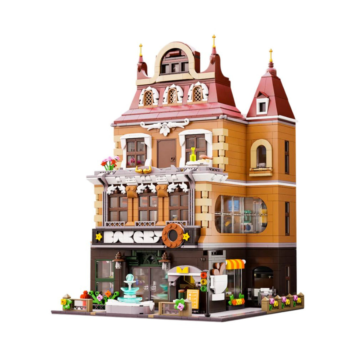 Retro Series Bakery Construction Set (2663 Piece Kit)
