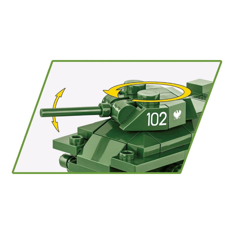 World War 2 T-34/76 Tank (101 Piece Kit)