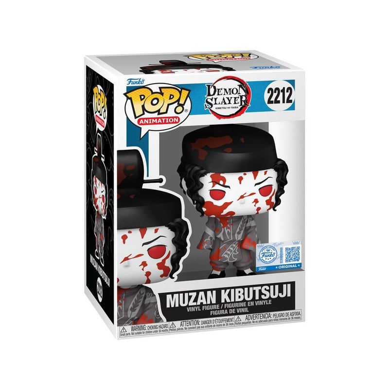Demon Slayer Muzan Black & White Battle Damaged US Exc. Pop!