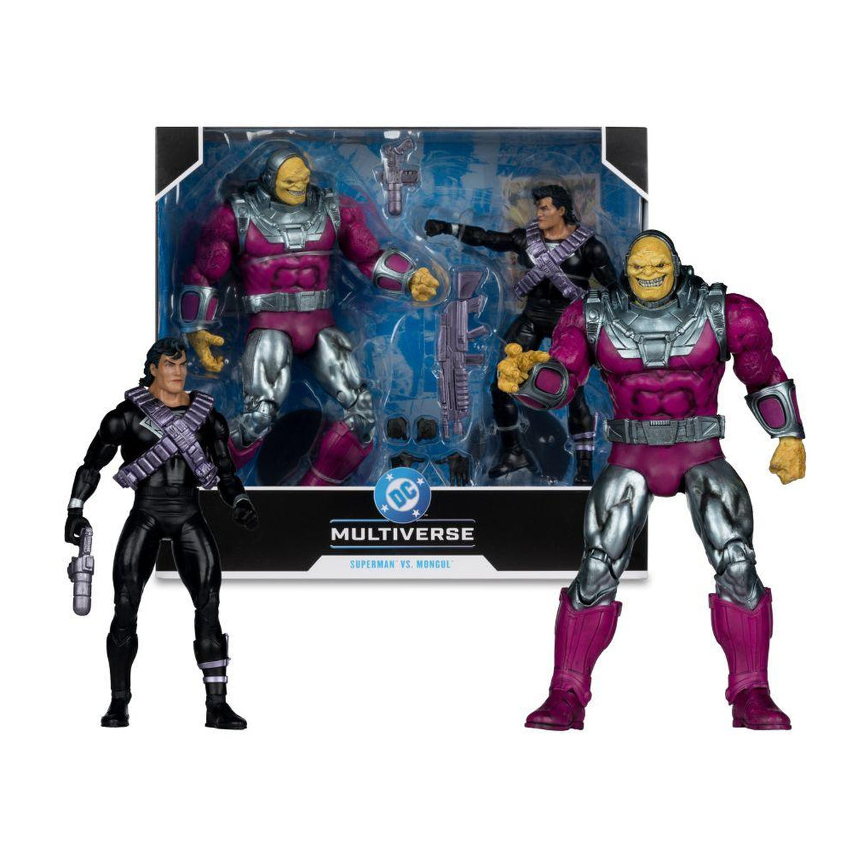 Mongul vs Kryptonian Suit Superman 7" & MegaFig 2pk