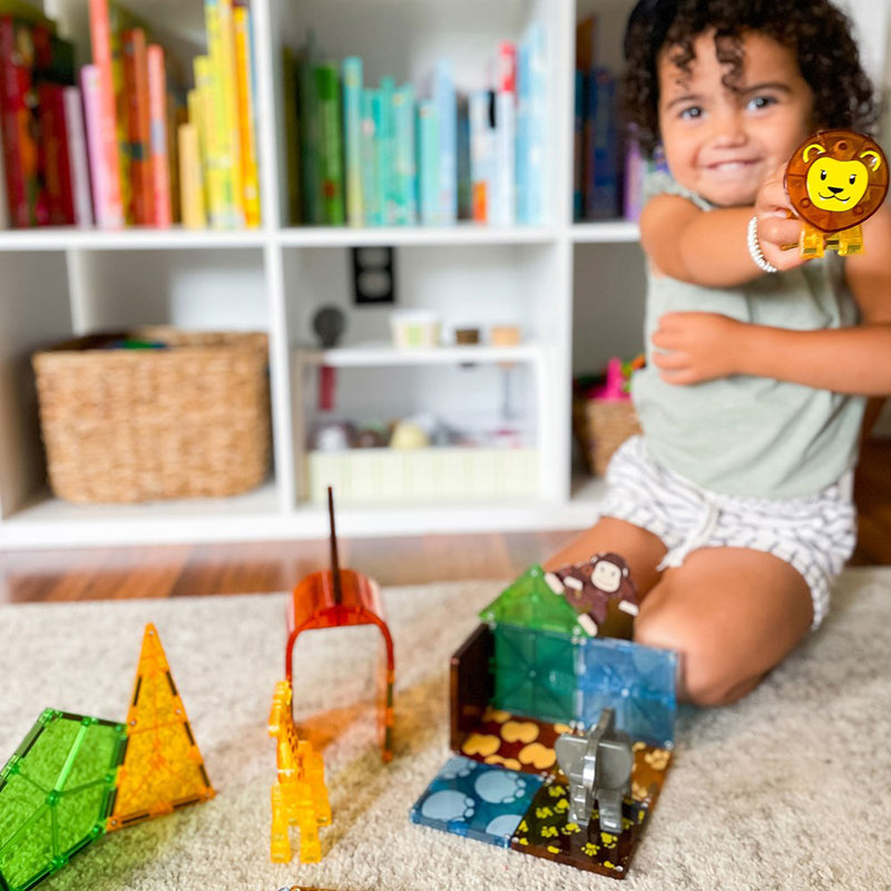 MAGNA-TILES Safari Animals 25-Piece Set