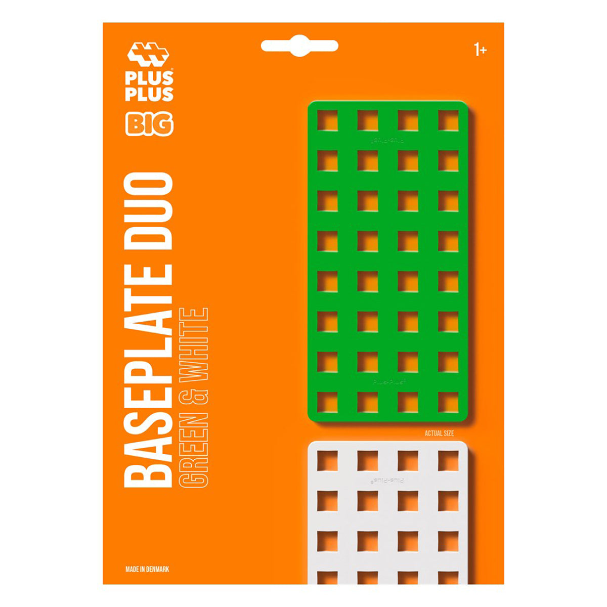 Plus-Plus BIG Baseplate (White & Green)