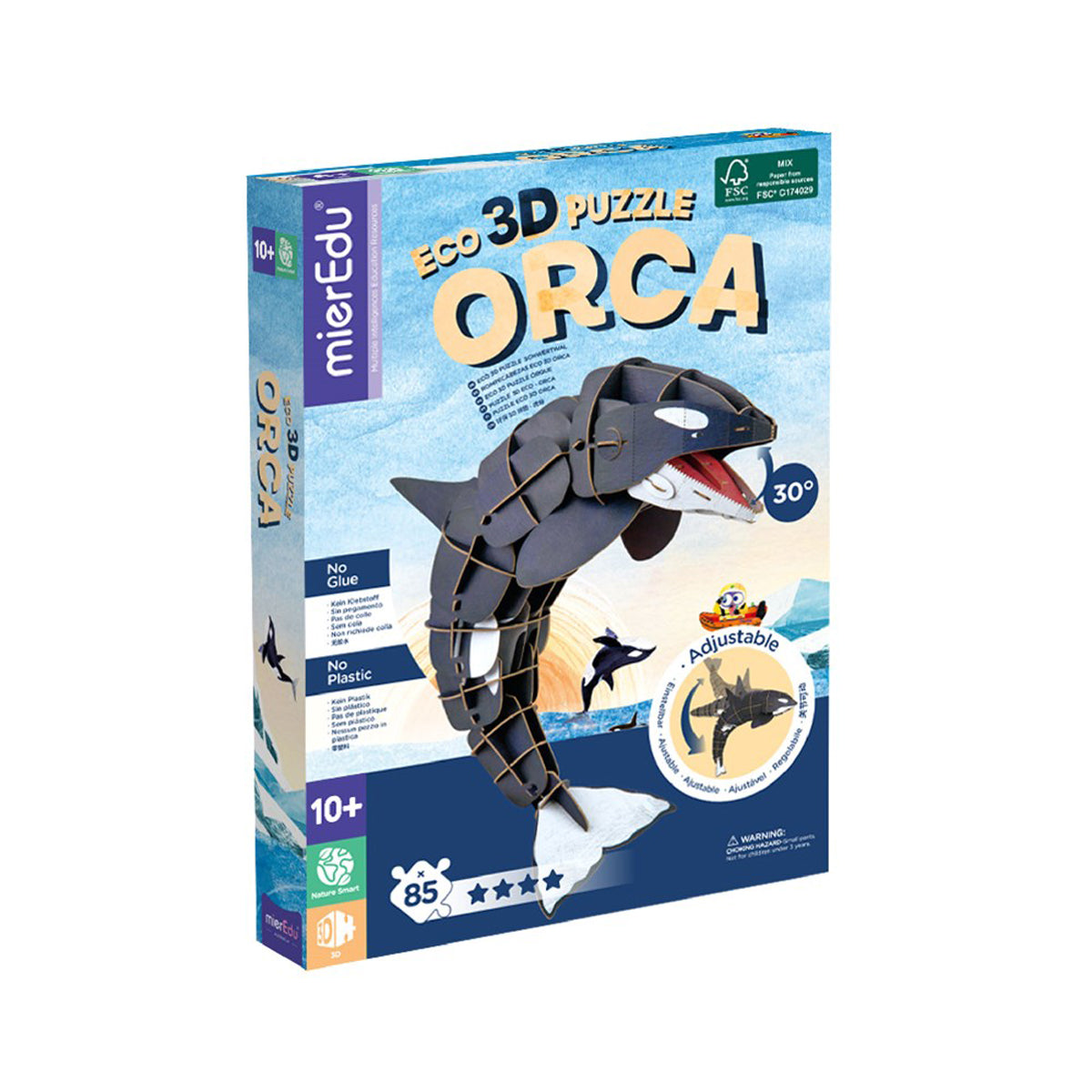 mierEdu Eco 3D Puzzle Orca Deluxe