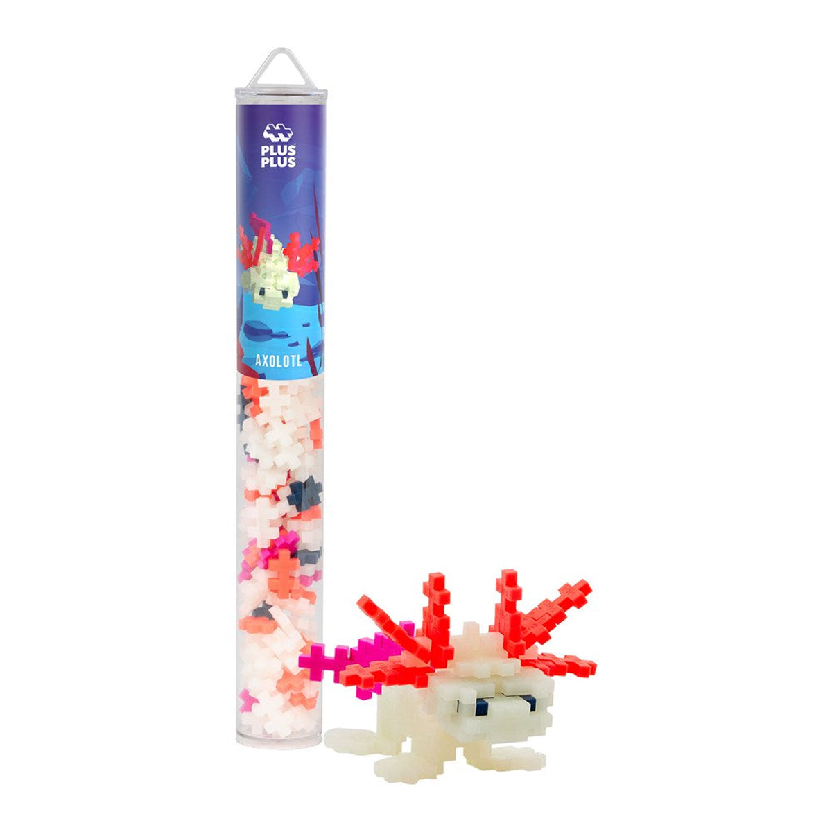 Plus-Plus Axolotl Building Blocks Tube 100pcs