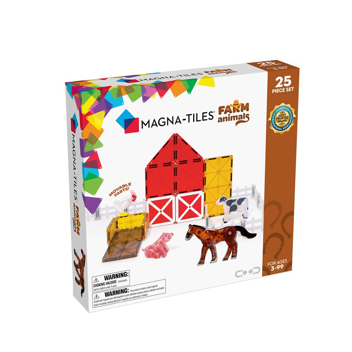MAGNA-TILES Farm Animals 25-Piece Set