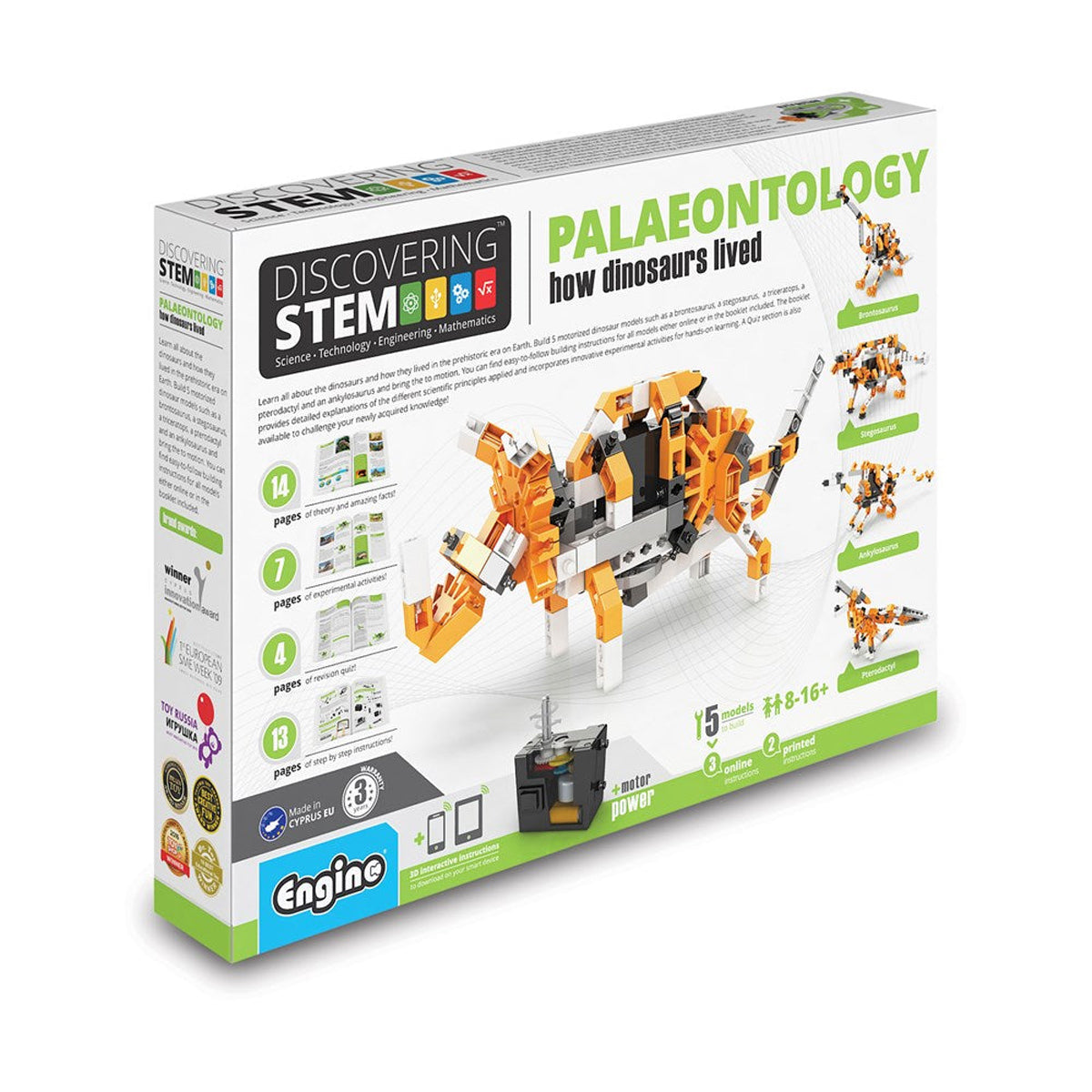 Engino Paleontology Learning About Dinosaurs Kit