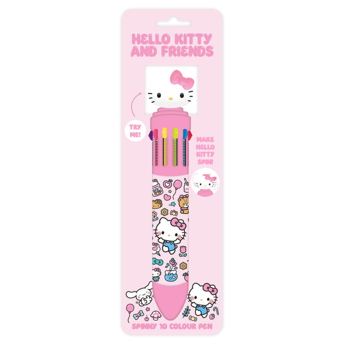 Hello Kitty My Favourite Days Spinny 10-Colour Pen
