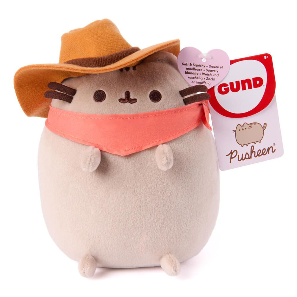 Pusheen Cowboy Squisheen Standing Plush 20cm