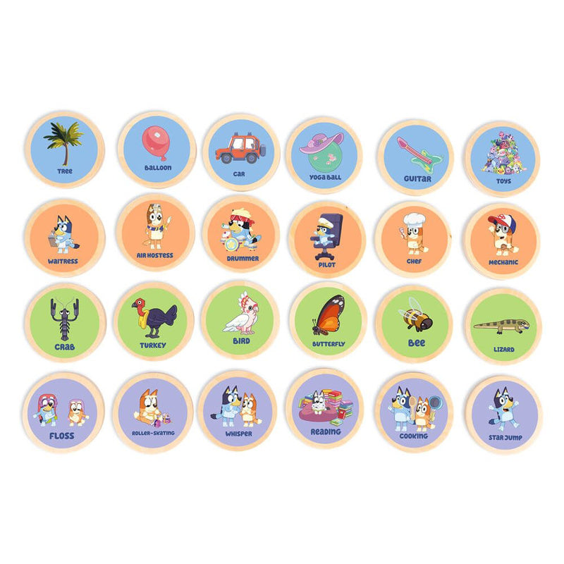 Bluey Wooden Charades