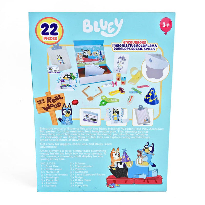 Bluey Hospital Wooden Role-Play Accessory Set