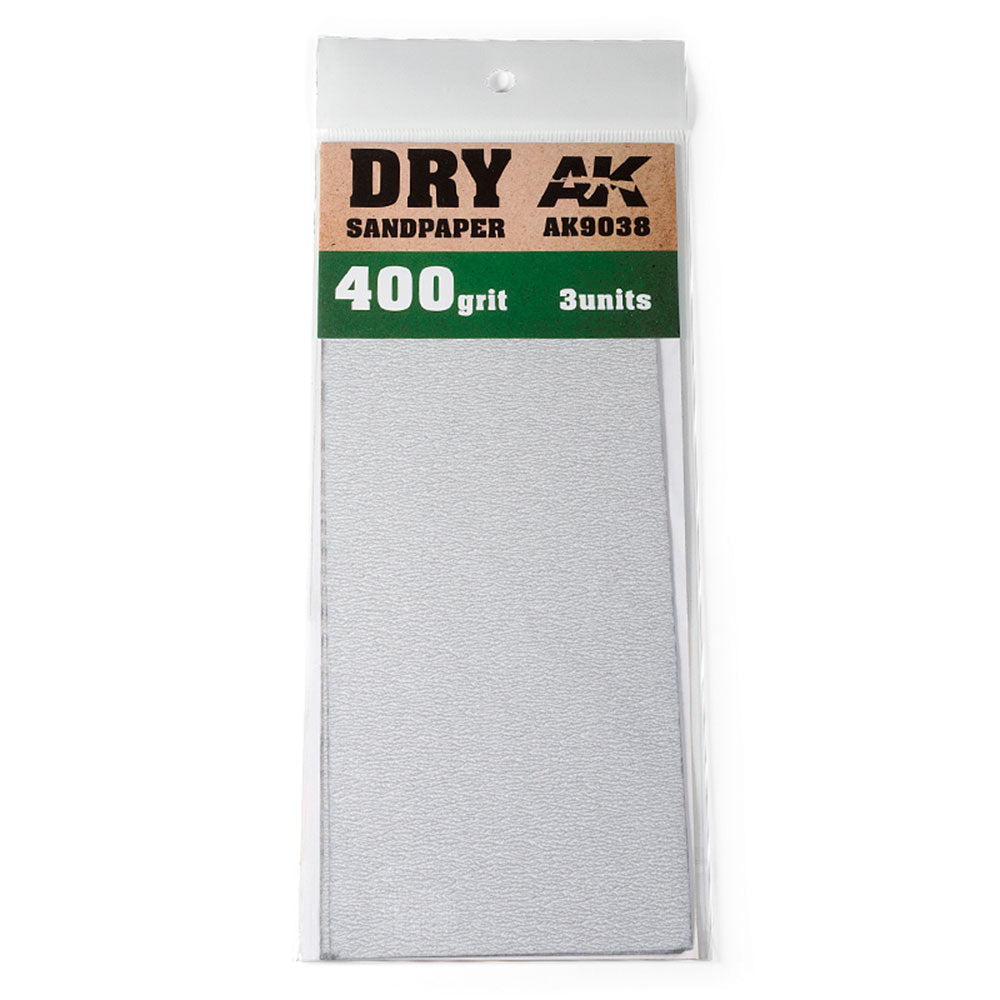 AK Interactive Dry Sandpaper 3pcs
