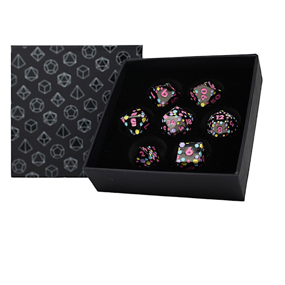 LPG Inscripted Hex RPG Dice Set