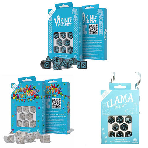 Q Workshop 20 Year Edition Dice Set (Pack of 7)