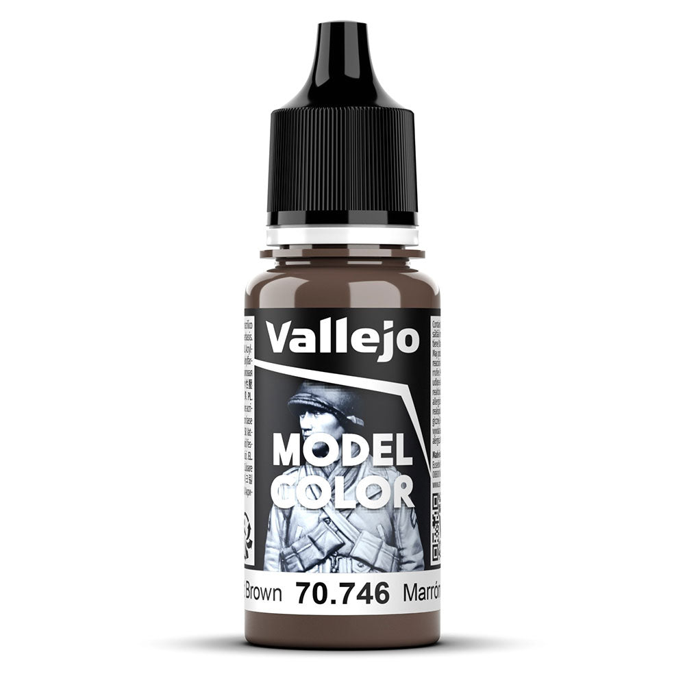 Vallejo Model Colour Acrylic Paint 18mL (Brown)