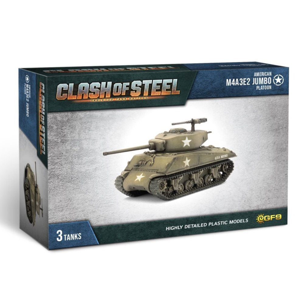 Clash of Steel M4A3E2 Jumbo Tank Platoon Miniature
