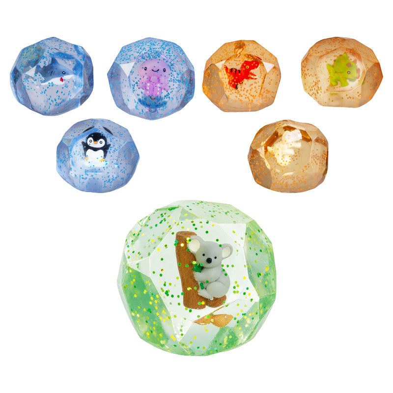 Smoosho's Super Glow in the Dark Diamond Sphere Squeeze Toy