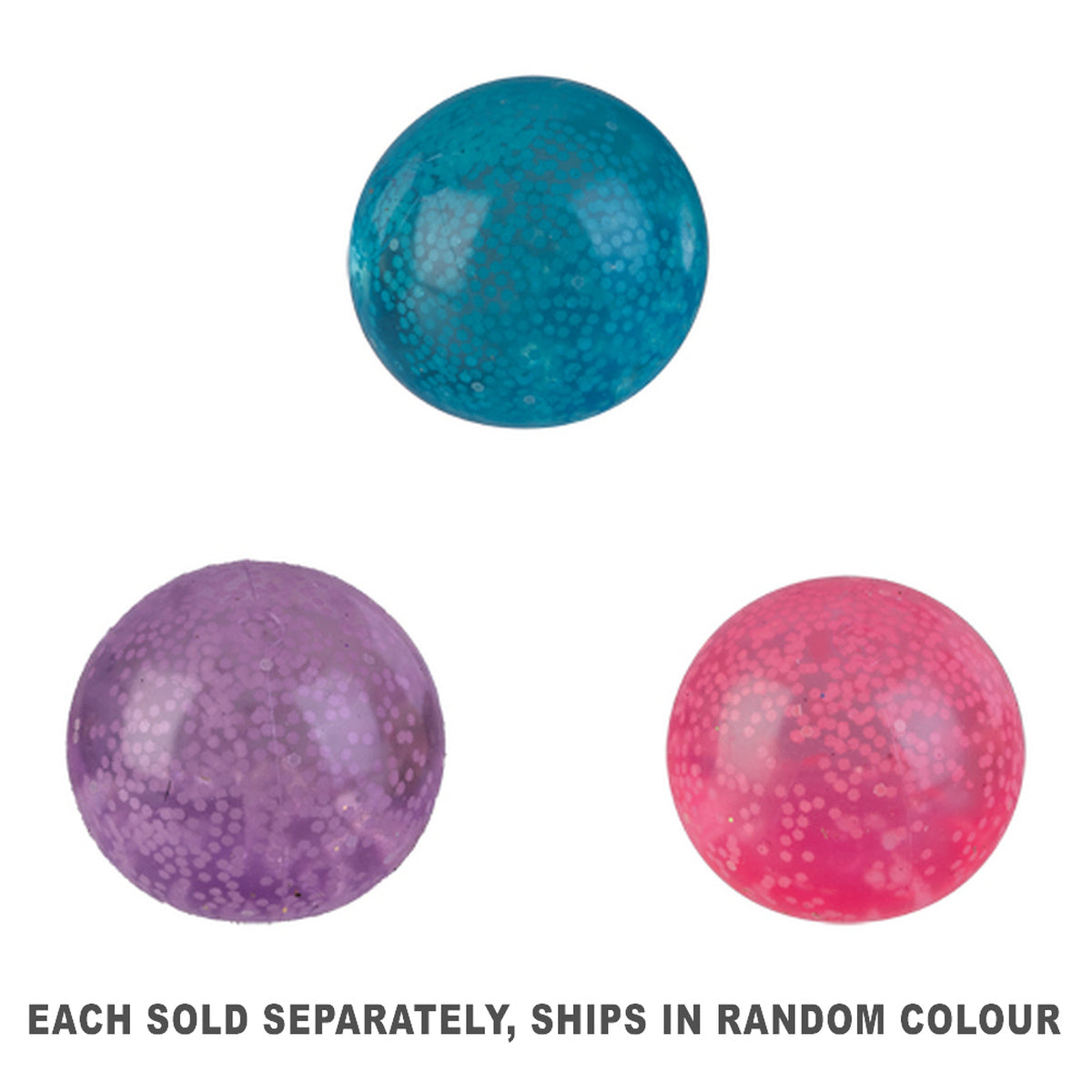 Super Glow in the Dark Mini Squeeze Ball Set (Pack of 3)
