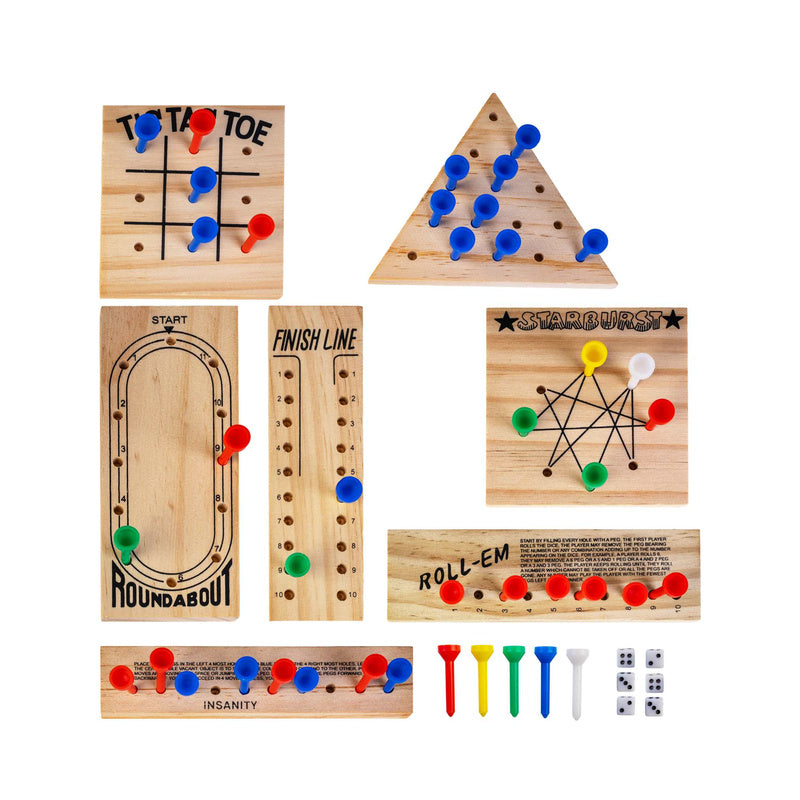 7 in 1 Peg Board Game Set